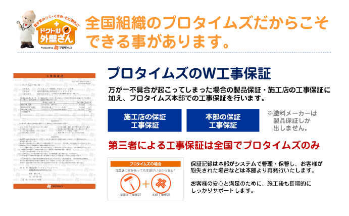全国組織のプロタイムズだからこそできることがあります。