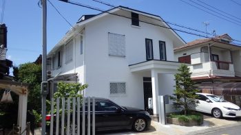 【白いお家】近江八幡/屋根・外壁塗装