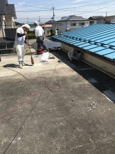 防水の家②　　　（近江八幡市　Ｓ様邸　屋根防水工事）