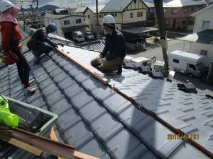 お天気回りに恵まれたお家5⃣　完成　(近江八幡市　O様邸　屋根葺き替え工事)