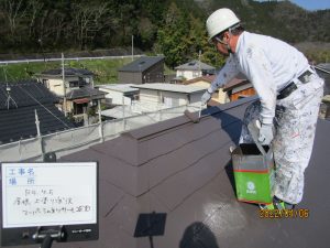 近江八幡市　M様邸　屋根上塗り塗装