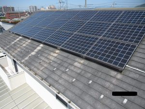 太陽光パネル設置の屋根