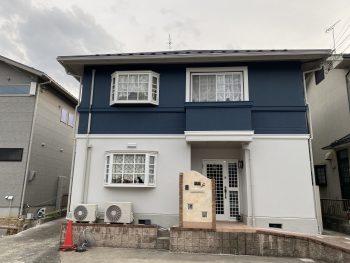 竜王町/屋根カバー・雨樋掛替・外壁塗装